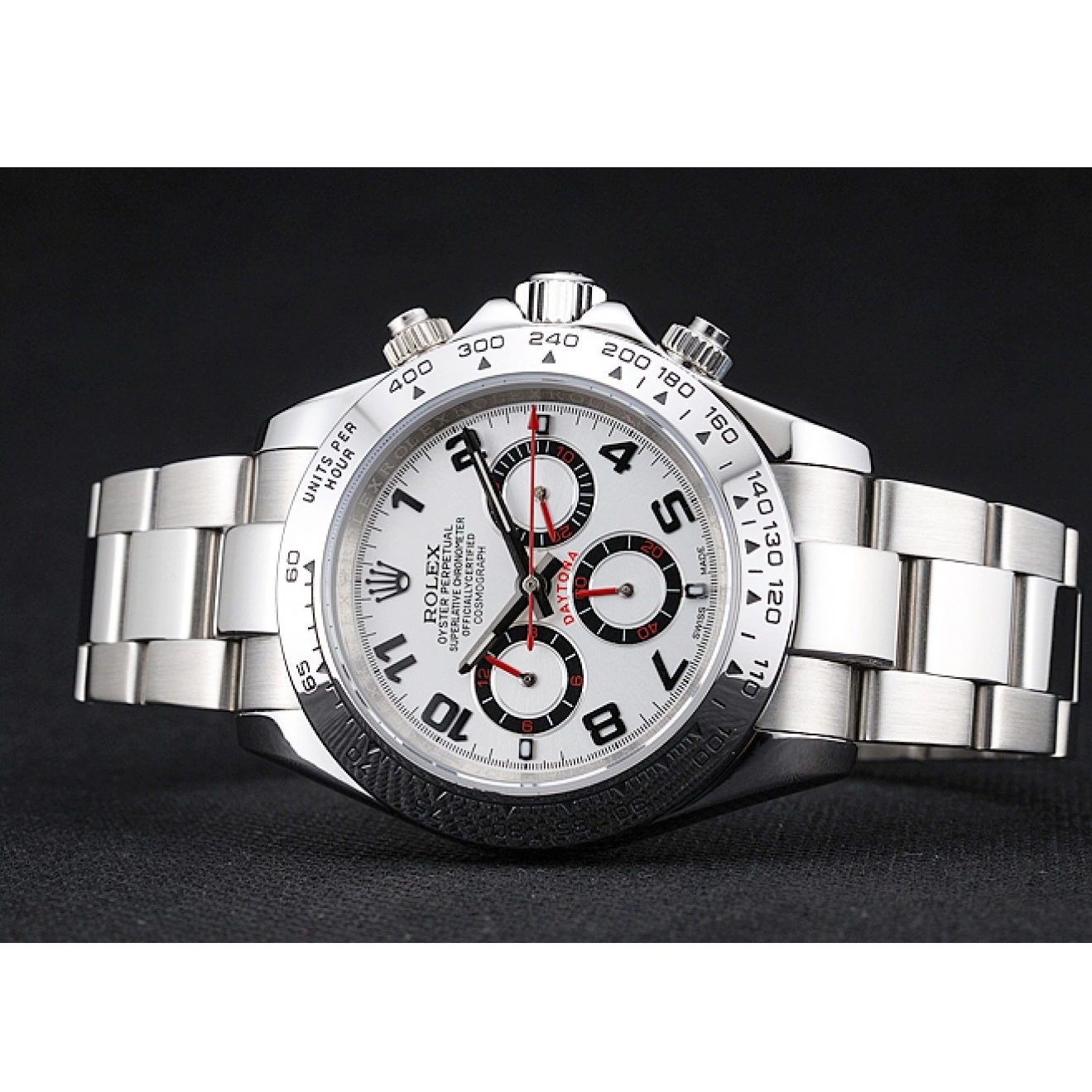 Aaa replica watch Stainless Cosmograph Bezel Rolex 1454242 Daytona White Dial Steel White 0716